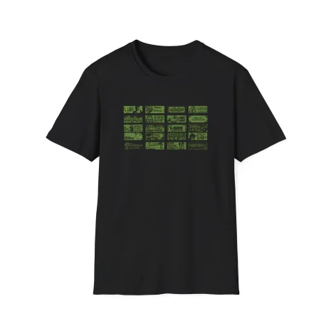 Taco-Hemingway-1-800-tour-Unisex-Softstyle-T-Shirt-1 Odkryj Taco Hemingway Green Tour Graphic T-Shirt. Wyrazisty design i muzyczny motyw dla fanów Taco Hemingwaya.