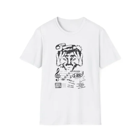 Taco-Hemingway-1-800-tour-Unisex-Softstyle-T-Shirt-1 Koszulka Taco Hemingway 1-800-Tour Nadruk w Stylu Szkicu