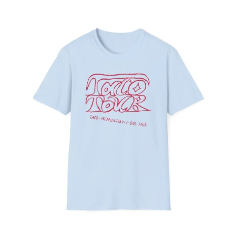 Taco-Hemingway-1-800-tour-Unisex-Softstyle-T-Shirt-11 Koszulka Taco Hemingway Taco Tour Nadruk Graficzny