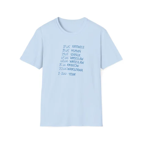 Taco-Hemingway-1-800-tour-Unisex-Softstyle-T-Shirt-11 Koszulka Taco Hemingway 1-800-Tour Dates