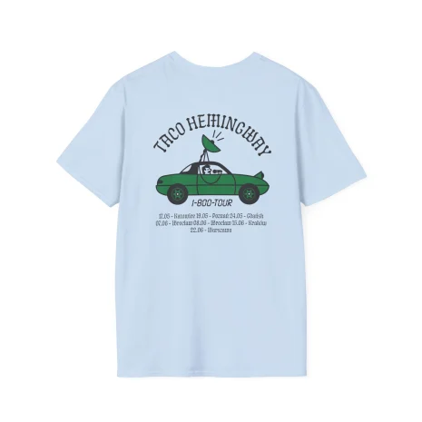Taco-Hemingway-1-800-tour-Unisex-Softstyle-T-Shirt-12 Koszulka Taco Hemingway 1-800-Tour Cassette Graphic