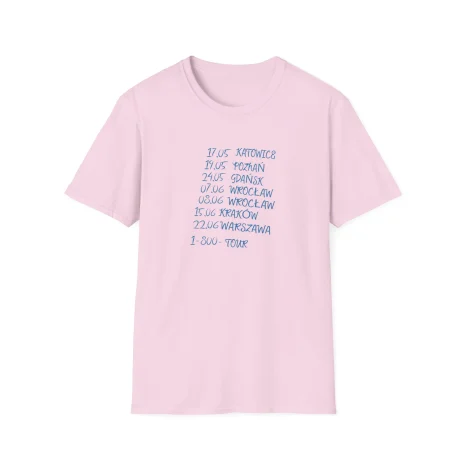 Taco-Hemingway-1-800-tour-Unisex-Softstyle-T-Shirt-13 Koszulka Taco Hemingway 1-800-Tour Dates