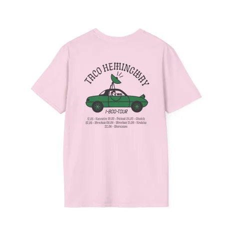 Taco-Hemingway-1-800-tour-Unisex-Softstyle-T-Shirt-14 Koszulka Taco Hemingway 1-800-Tour Cassette Graphic