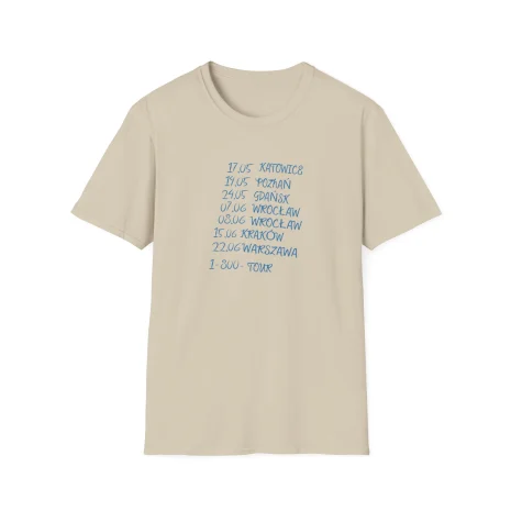 Taco-Hemingway-1-800-tour-Unisex-Softstyle-T-Shirt-3 Koszulka Taco Hemingway 1-800-Tour Dates