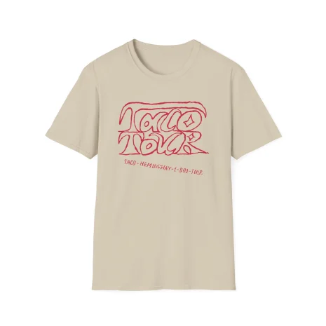 Taco-Hemingway-1-800-tour-Unisex-Softstyle-T-Shirt-3 Koszulka Taco Hemingway Taco Tour Nadruk Graficzny