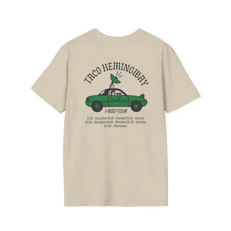 Taco-Hemingway-1-800-tour-Unisex-Softstyle-T-Shirt-4 Koszulka Taco Hemingway 1-800-Tour Cassette Graphic