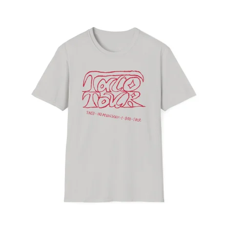 Taco-Hemingway-1-800-tour-Unisex-Softstyle-T-Shirt-5 Koszulka Taco Hemingway Taco Tour Nadruk Graficzny