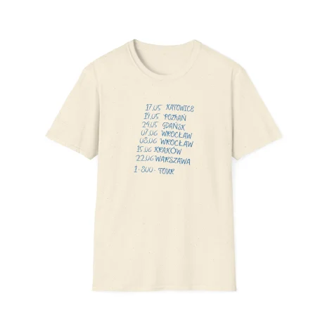 Taco-Hemingway-1-800-tour-Unisex-Softstyle-T-Shirt-7 Koszulka Taco Hemingway 1-800-Tour Dates