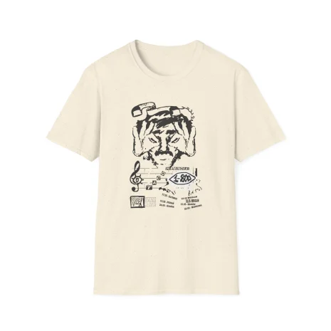 Taco-Hemingway-1-800-tour-Unisex-Softstyle-T-Shirt-7 Koszulka Taco Hemingway 1-800-Tour Nadruk w Stylu Szkicu
