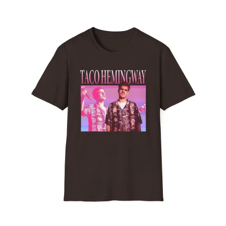 Taco-Hemingway-Unisex-Softstyle-T-Shirt-3 Koszulka Unisze Taco Hemingway Retro Okładka Albumu