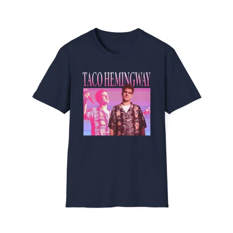 Taco-Hemingway-Unisex-Softstyle-T-Shirt-7 Koszulka Unisze Taco Hemingway Retro Okładka Albumu